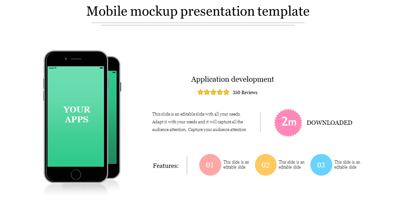 Mobile Mockup Presentation Template and Google Slides